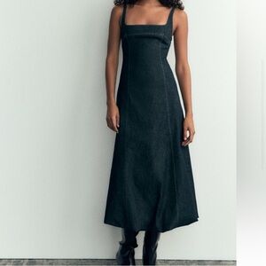 Zara Denim Balloon Dress